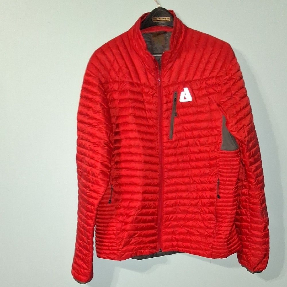 Eddie Bauer First Ascent EB 800 Puffer Jacket Mens XLarge Goose Down Red